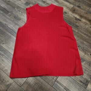 Preston & York II red sleeveless top size 1X 2383